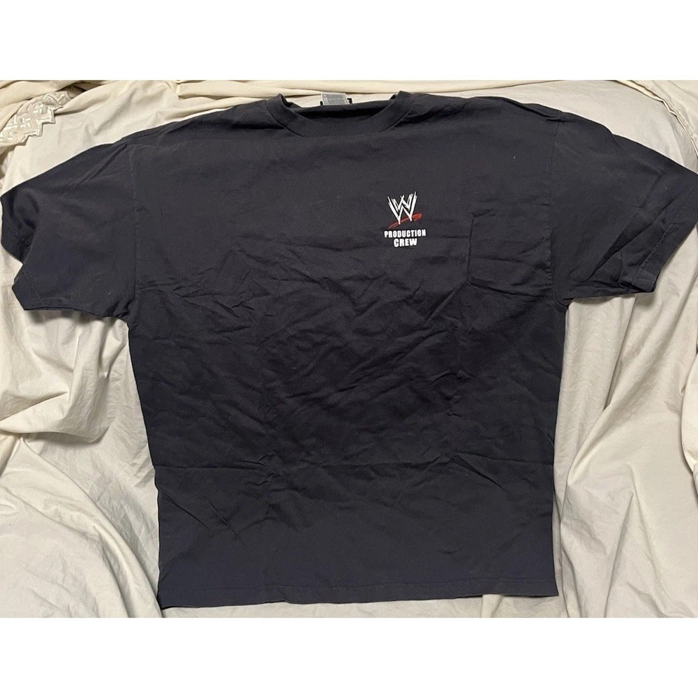 VTG 2004 WWE Production Crew Shirt XL Rare The Road That Never Ends Tour  Unworn